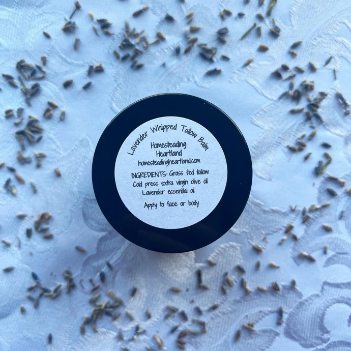 whipped lavender tallow balm